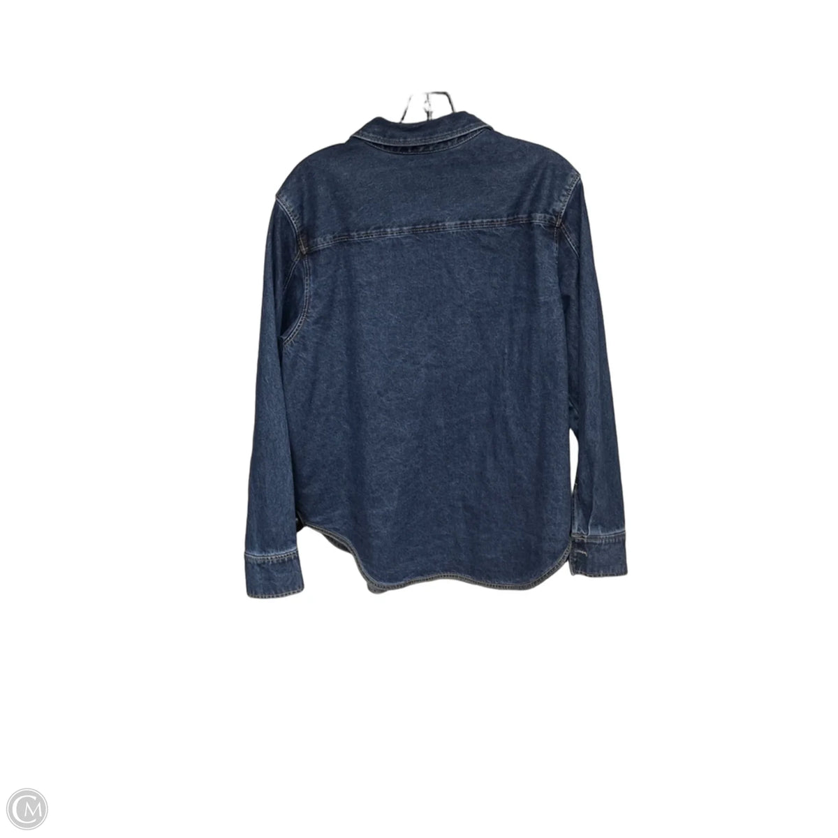 Jacket Denim By H&m In Blue Denim, Size: L
