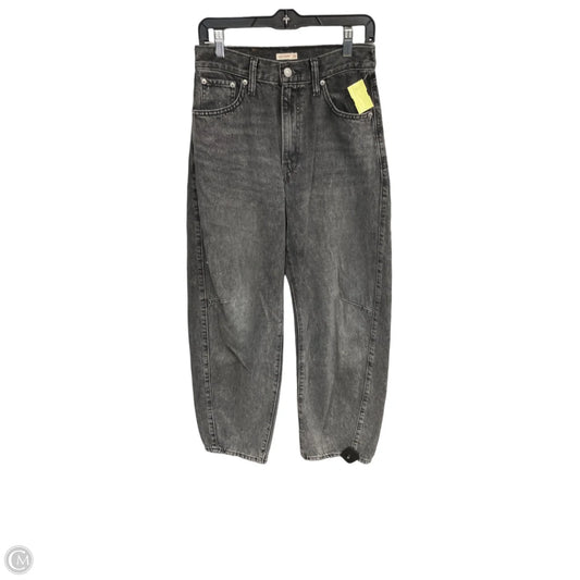 Jeans Wide Leg By Levis In Black Denim, Size: 6