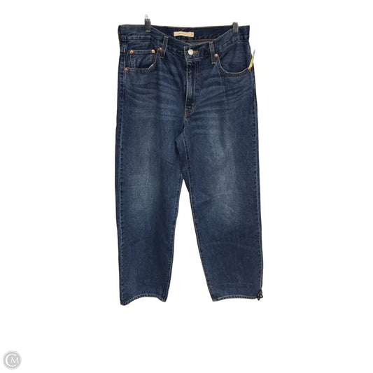 Jeans Straight By Levis In Blue Denim, Size: 8
