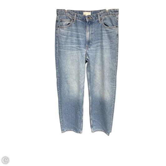 Jeans Straight By H&m In Blue Denim, Size: 14