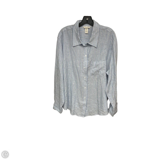Top Long Sleeve By H&m In Blue, Size: Xl
