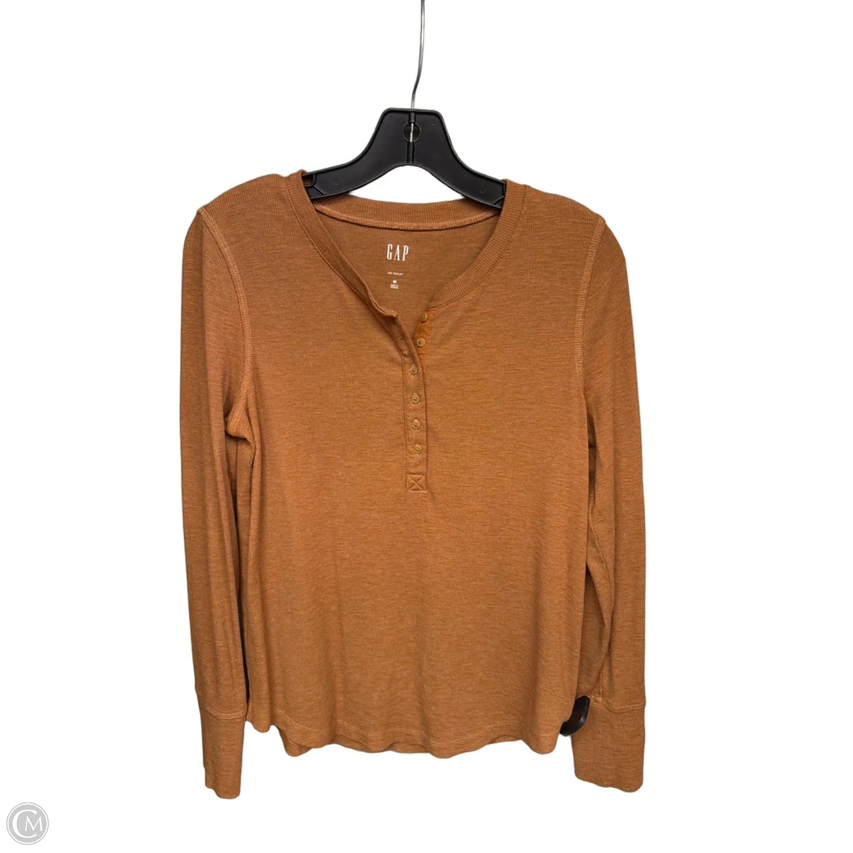 Top Long Sleeve By Gap In Brown, Size: M