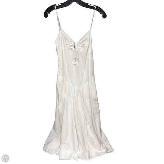 Dress Casual Maxi By Zara In White, Size: M