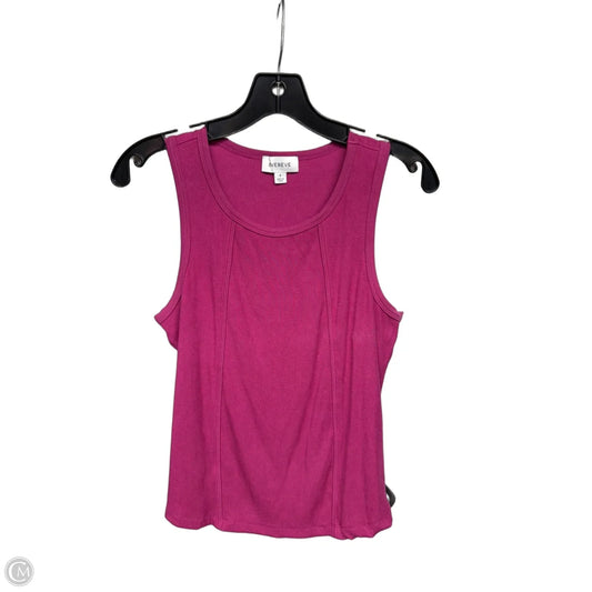 Top Sleeveless By Evereve In Pink, Size: S