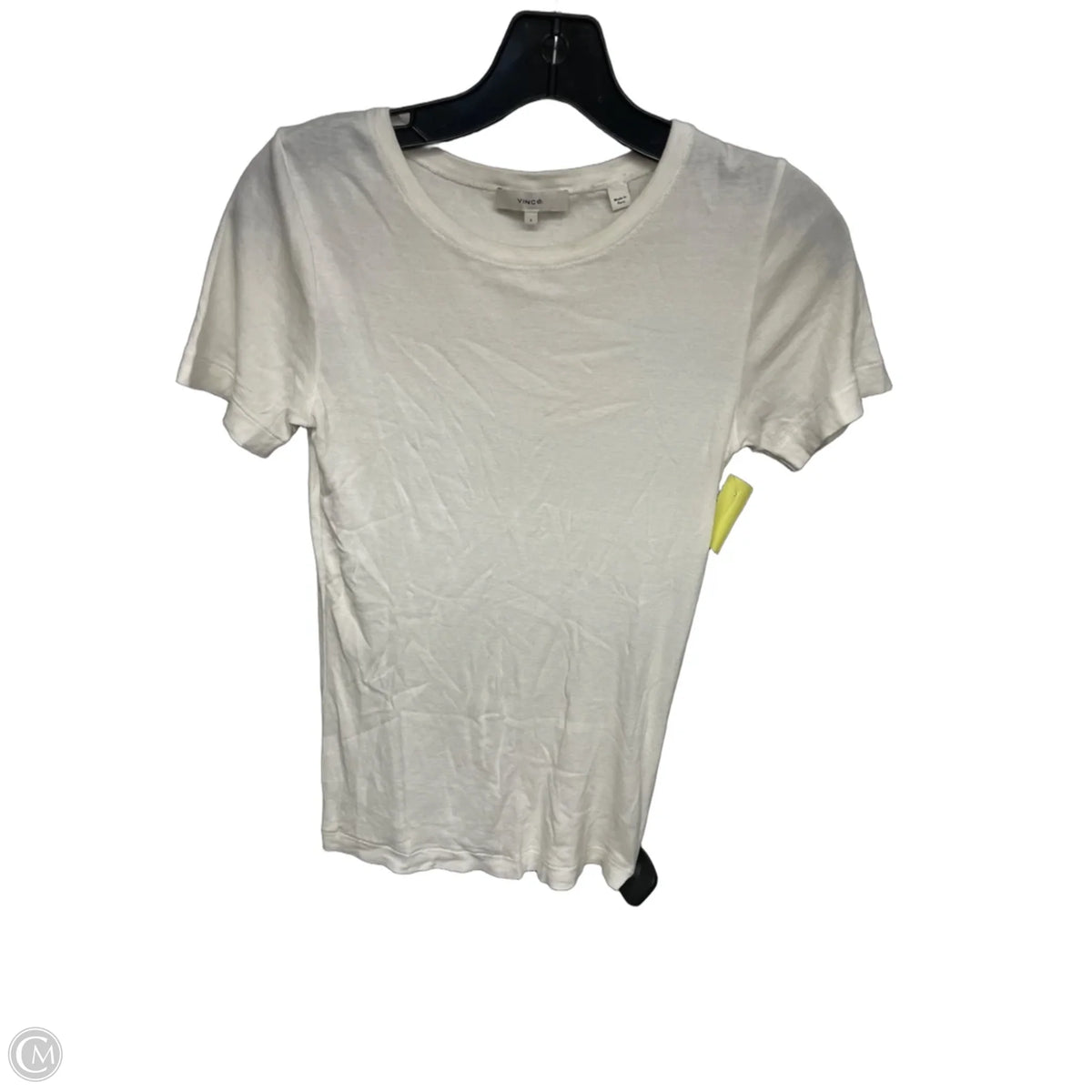 Top Short Sleeve Basic By Vince In White, Size: S