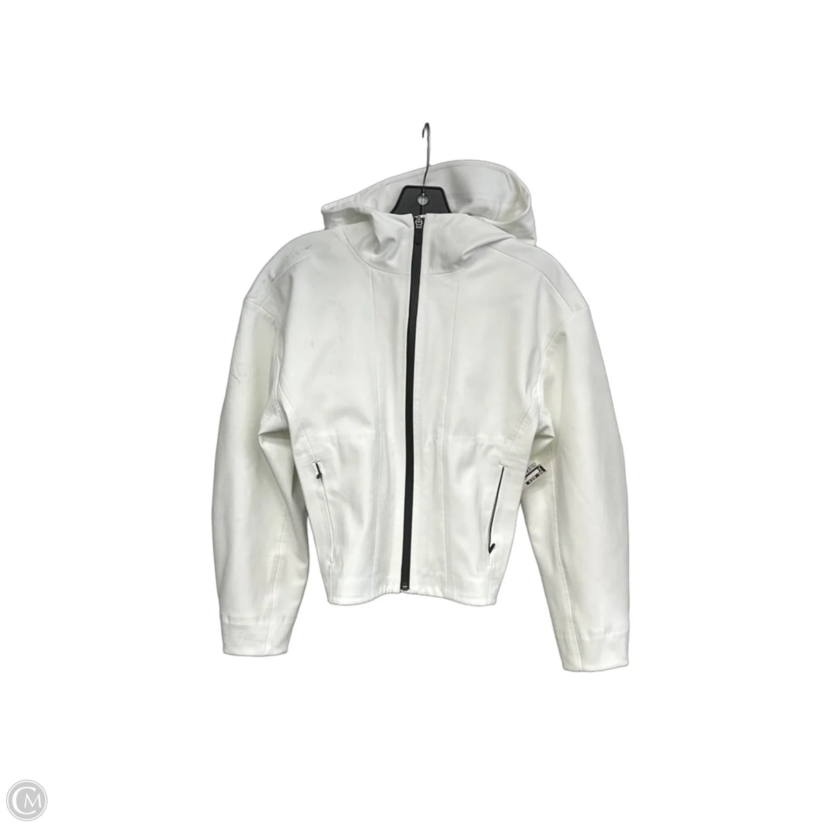 Athletic Jacket By Lululemon In White, Size: Xxs