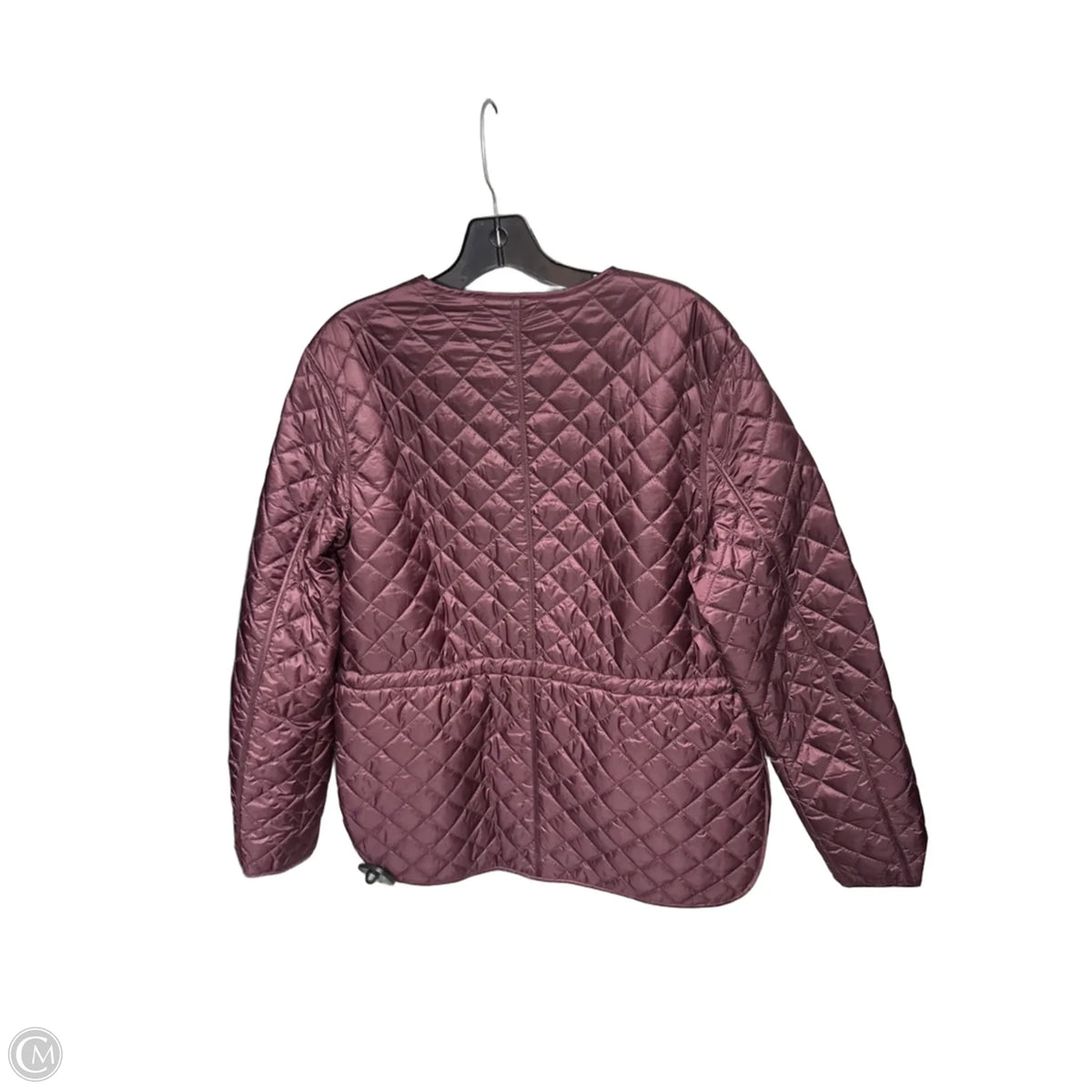Jacket Puffer & Quilted By Ann Taylor In Purple, Size: L