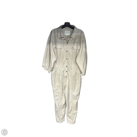 Jumpsuit By Anthropologie In Cream, Size: L