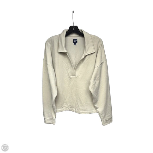 Sweater By Gap In Cream, Size: L