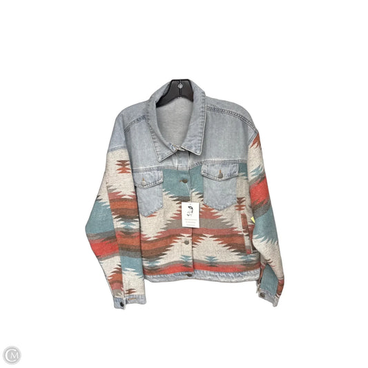 Jacket Denim By Clothes Mentor In Blue Denim, Size: Xl