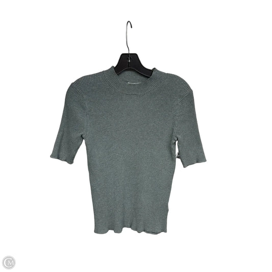 Top Short Sleeve By H&m In Green, Size: M