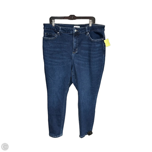 Jeans Skinny By Moco In Blue Denim, Size: 22