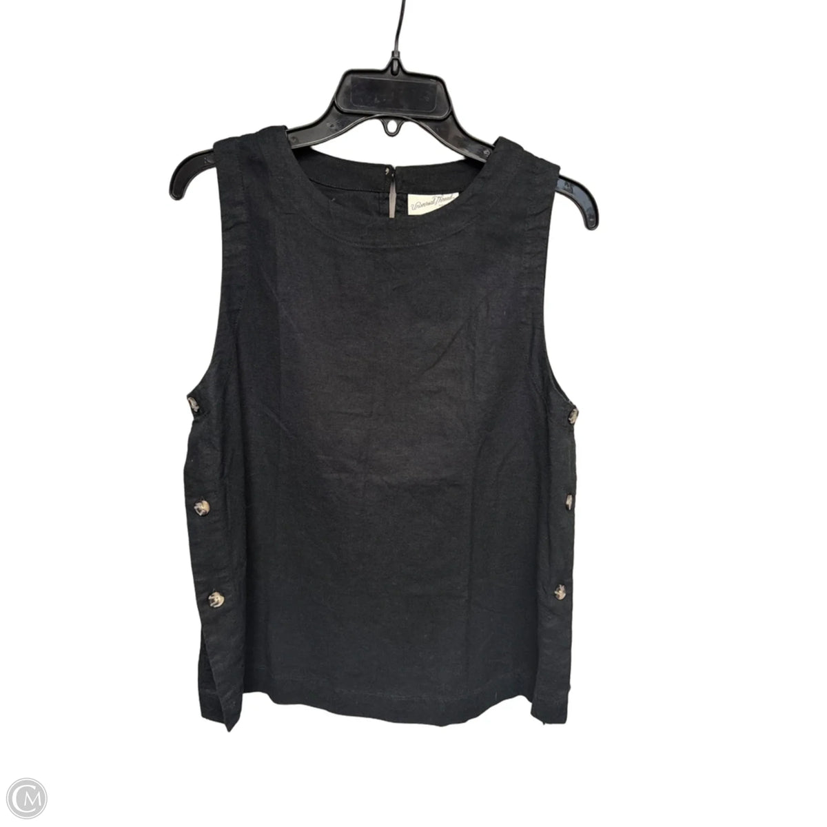 Top Sleeveless By Universal Thread In Black, Size: S