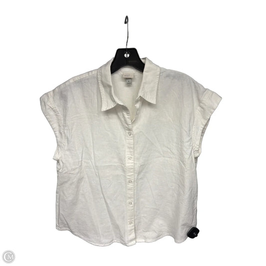 Top Short Sleeve By A New Day In White, Size: M