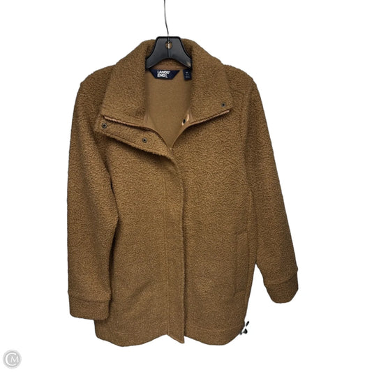 Jacket Faux Fur & Sherpa By Lands End In Brown, Size: M