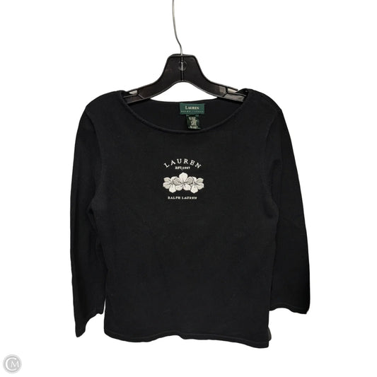 Sweater By Lauren By Ralph Lauren In Black, Size: S