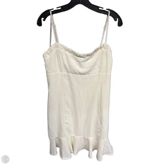 Dress Casual Midi By Fashion Nova In Cream, Size: L
