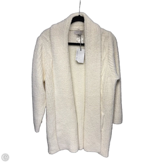 Sweater Cardigan By Barefoot Dreams In White, Size: L