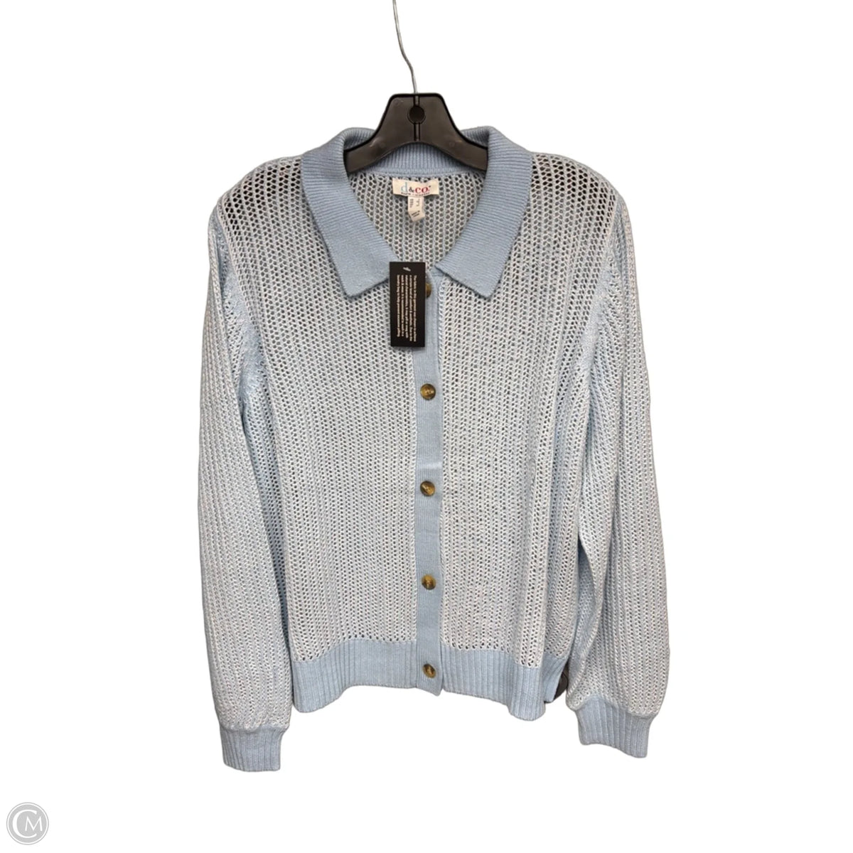 Cardigan By D&co. In Blue, Size: L