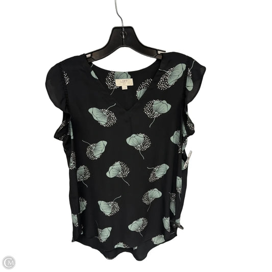 Top Sleeveless By Loft In Blue & Green, Size: Mp