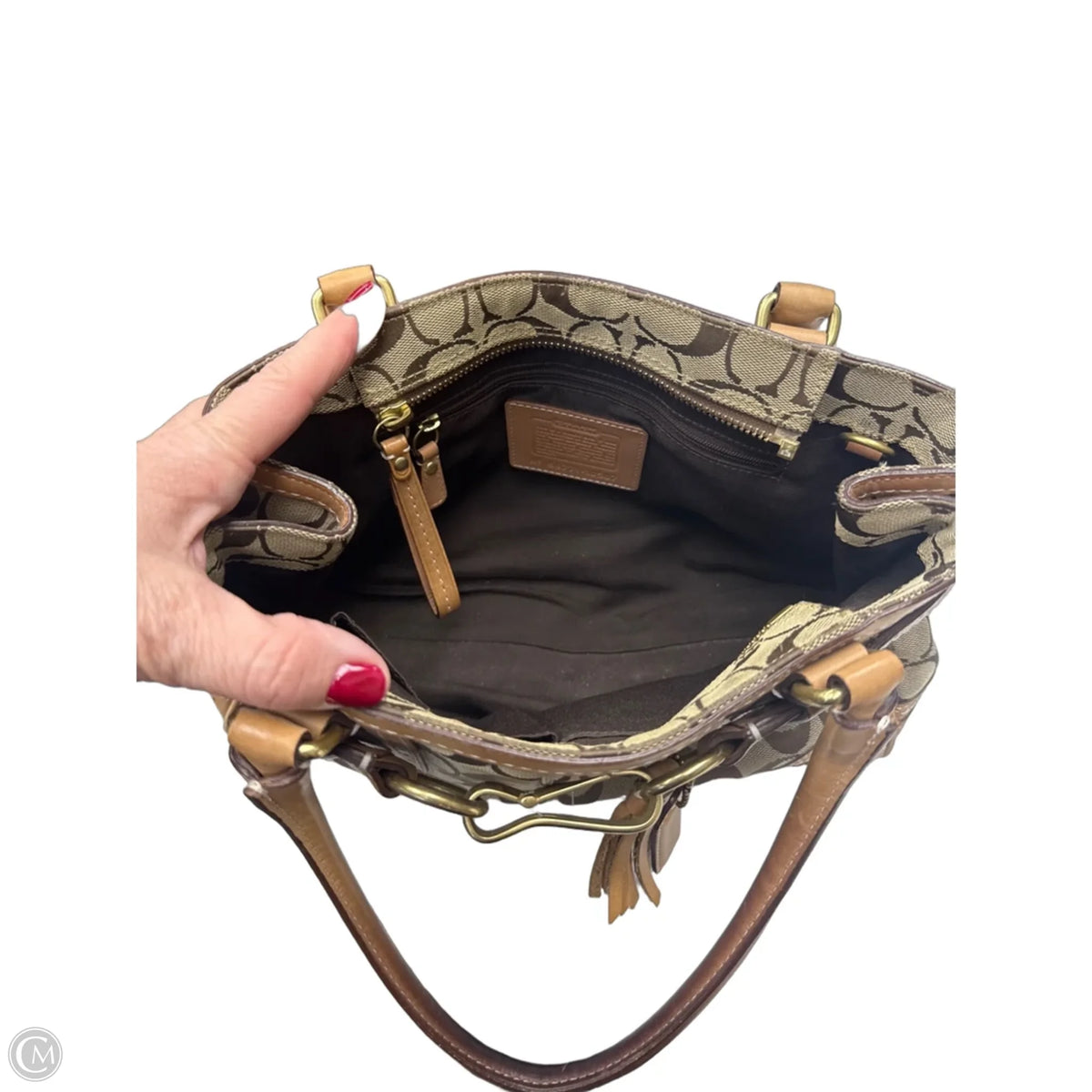 Handbag Designer By Coach, Size: Medium