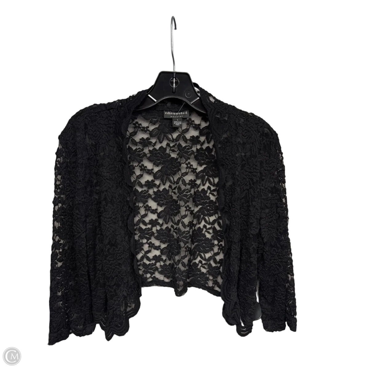 Shawl By Connected Apparel In Black, Size: L