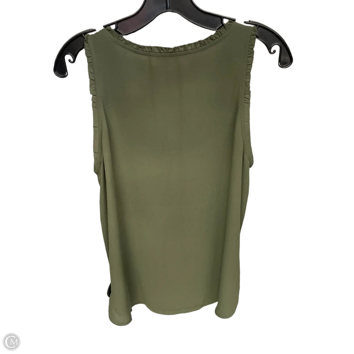 Top Sleeveless By Loft In Green, Size: M