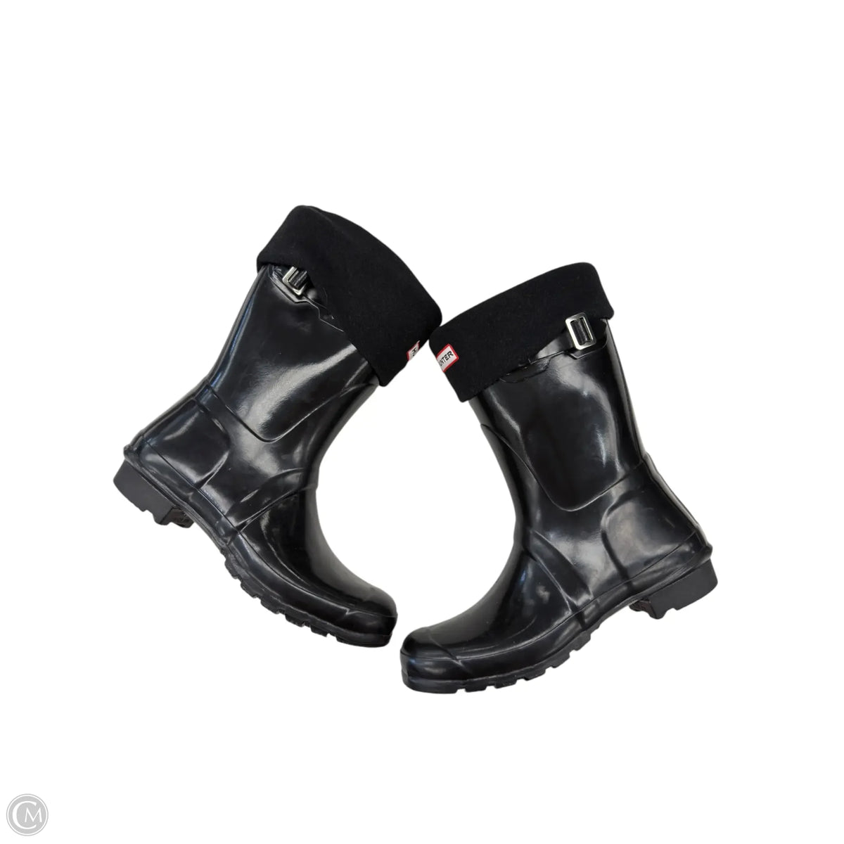 Boots Designer By Hunter In Black, Size: 9