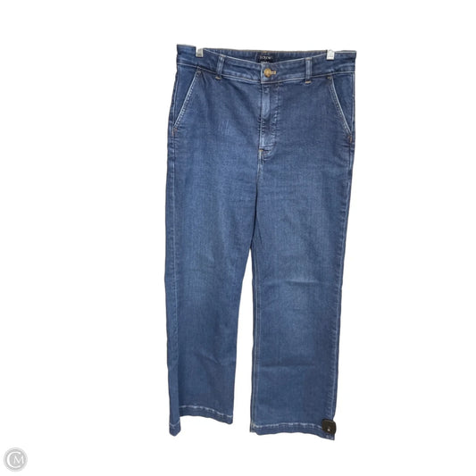 Jeans Wide Leg By J. Crew In Blue Denim, Size: 8