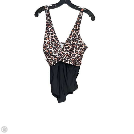 Swimsuit By Clothes Mentor In Animal Print, Size: Xl