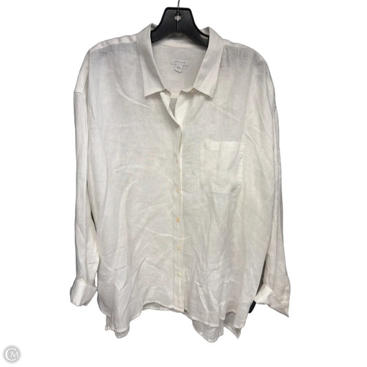 Top Long Sleeve By J. Jill In White, Size: Xl