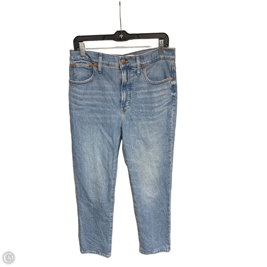 Jeans Straight By Madewell In Blue Denim, Size: 8
