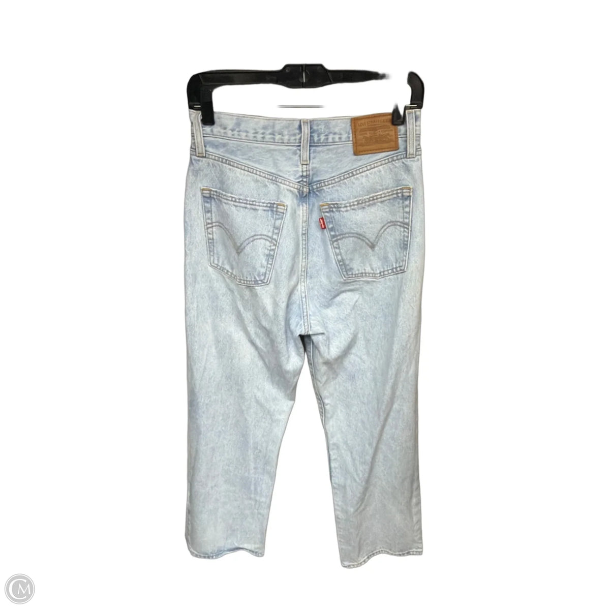 Jeans Straight By Levis In Blue Denim, Size: 4