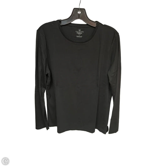 Top Long Sleeve Basic By Talbots In Black, Size: Xl