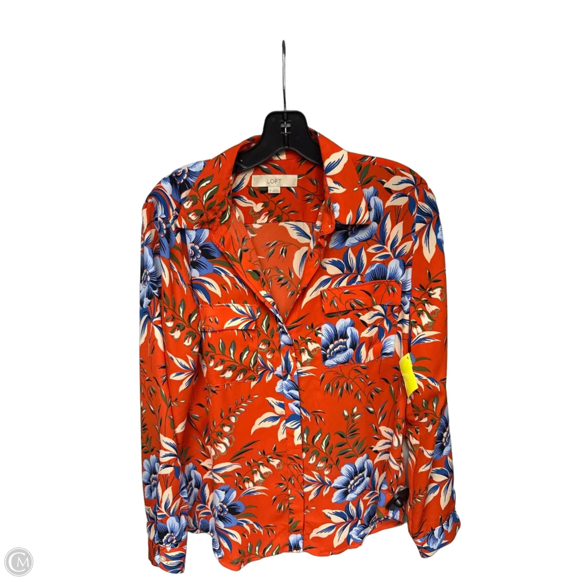 Top Long Sleeve By Loft In Orange, Size: M