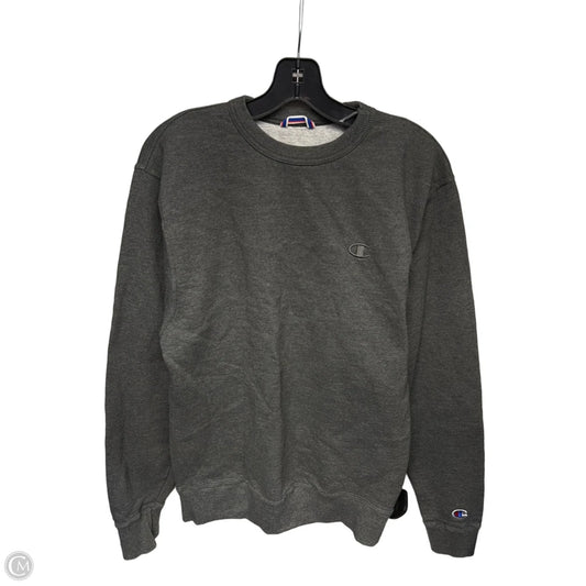 Athletic Sweatshirt Crewneck By Champion In Grey, Size: S