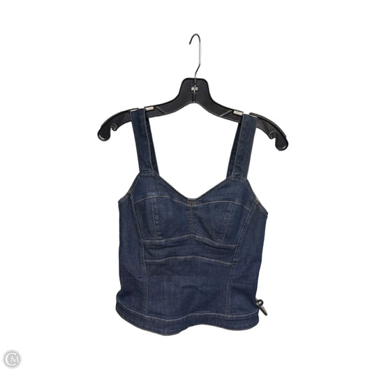 Top Sleeveless By White House Black Market In Blue Denim, Size: 0