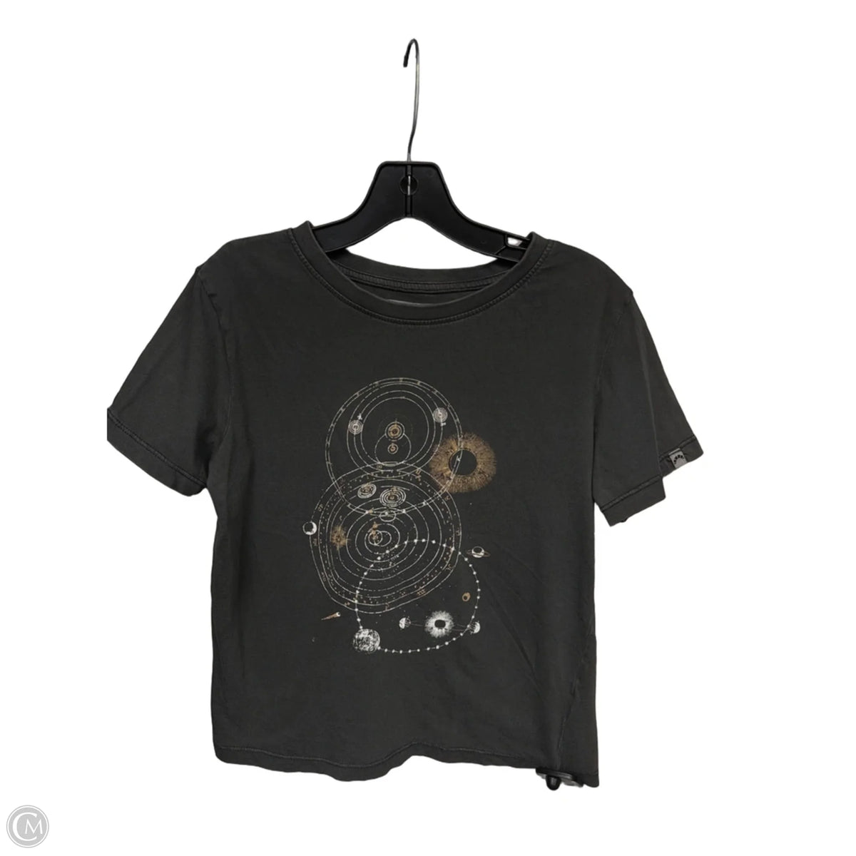 Top Short Sleeve Basic By C And C In Grey, Size: M