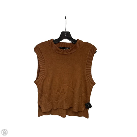 Vest Sweater By French Connection In Brown, Size: M