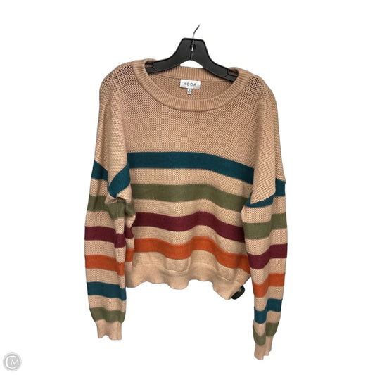 Sweater By Acoa In Brown & Green, Size: M