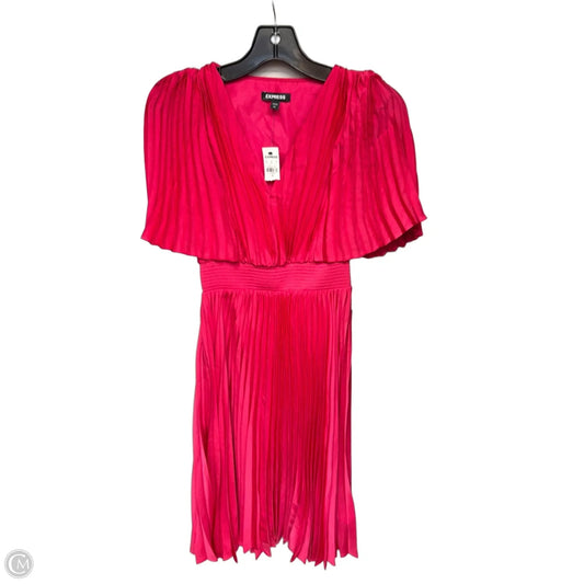 Dress Party Midi By Express In Pink, Size: Xs