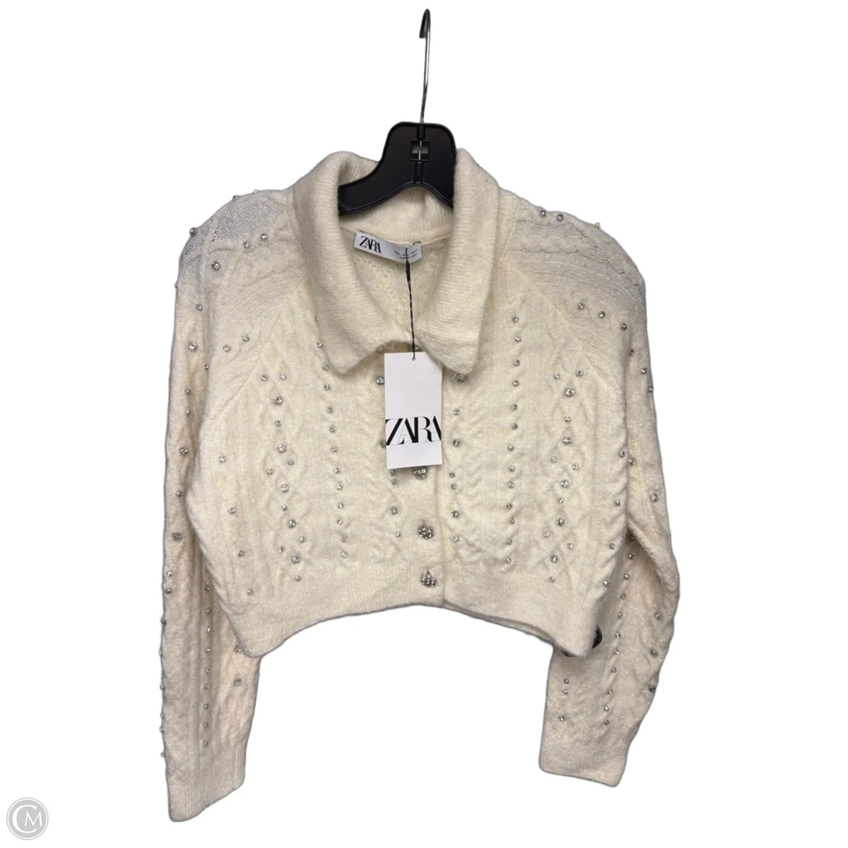 Sweater By Zara In White, Size: L