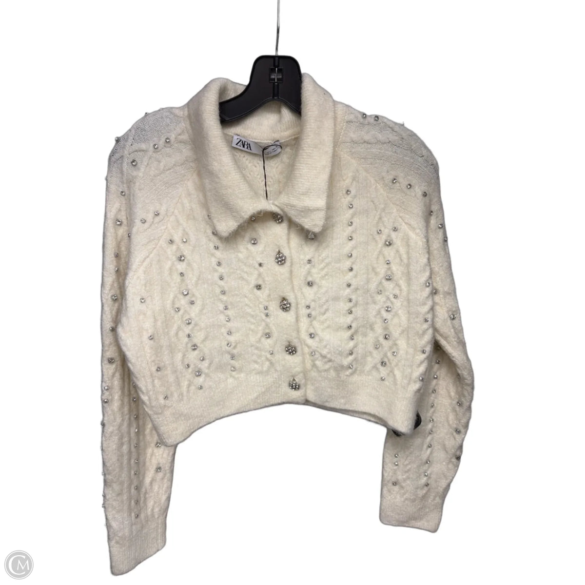 Sweater By Zara In White, Size: L