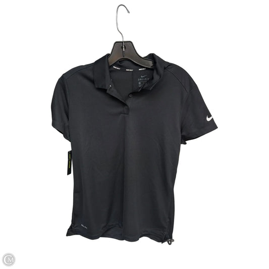 Athletic Top Short Sleeve By Nike Apparel In Black, Size: M