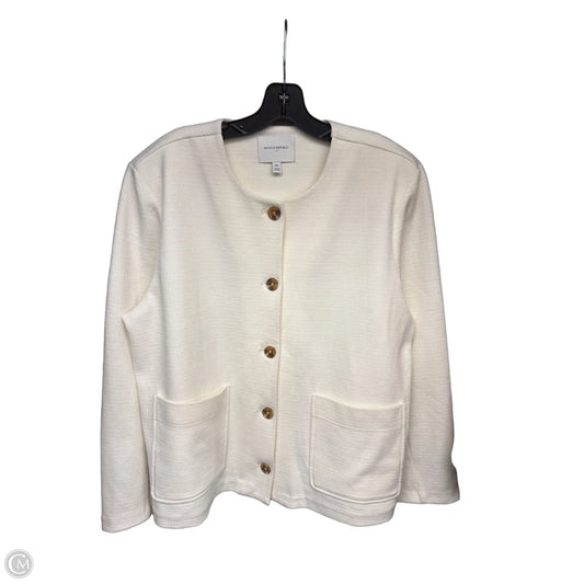 Blazer By Banana Republic In White, Size: Xl