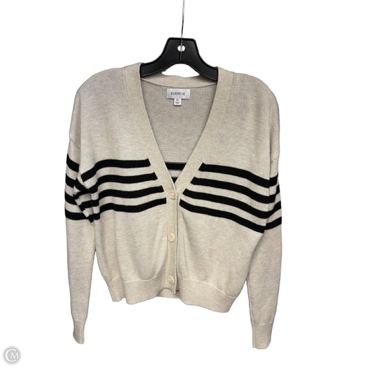 Cardigan By Evereve In Black & Cream, Size: Xs
