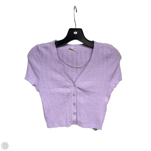 Top Short Sleeve By Free People In Purple, Size: Sp