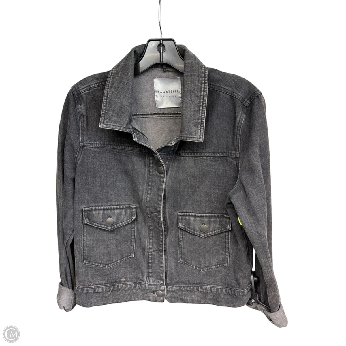 Jacket Denim By Bagatelle In Black Denim, Size: M