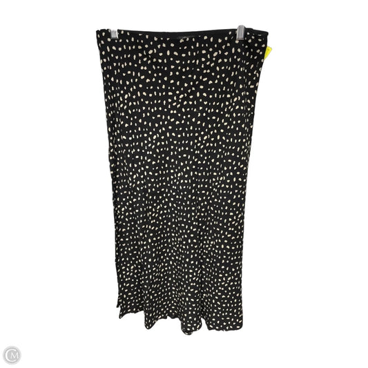 Skirt Midi By Rails In Black & Cream, Size: L