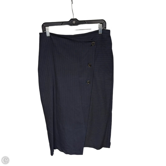 Skirt Midi By Zara In Navy, Size: M